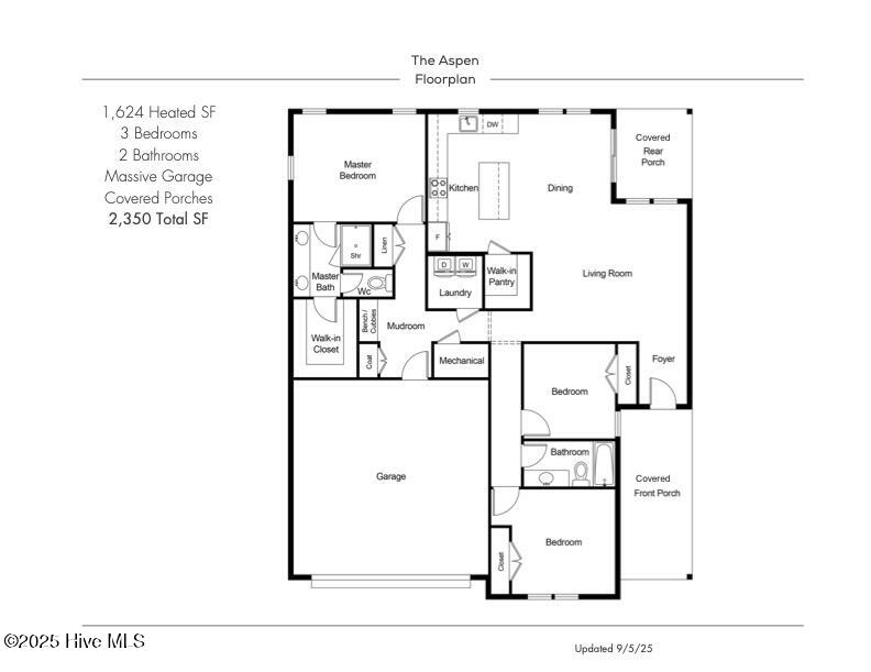 Lot 23 River Meadow Spring Hope, NC 27882 - Photo 45 of 45 1_The Aspen Floorplan