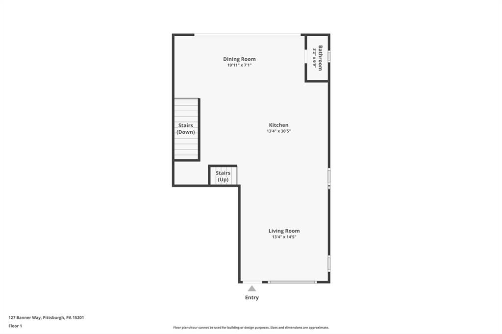 127 1/2 Banner Way Pittsburgh, PA 15201 - Photo 41 of 48 a picture of a floor plan