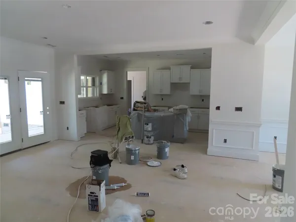 a bathroom with a sink and vanity