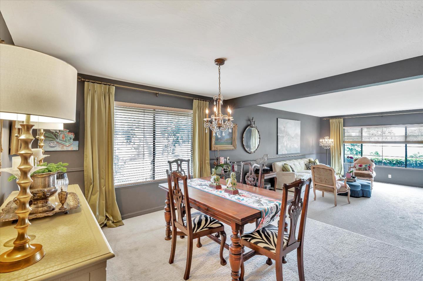1660 Eberts Drive San Martin, CA 95046 - Photo 18 of 77 a view of a dining room with furniture window and outside view