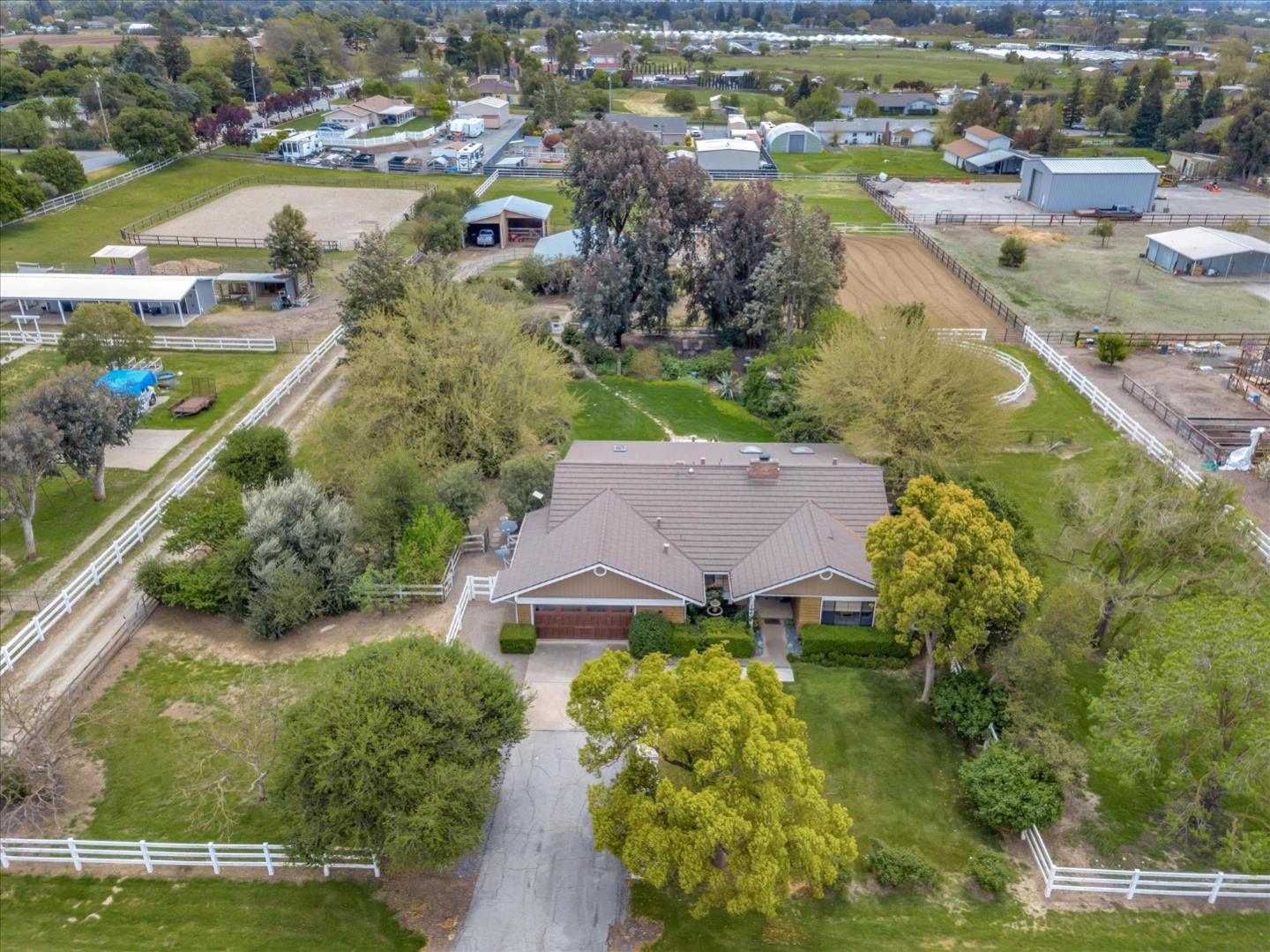 1660 Eberts Drive San Martin, CA 95046 - Photo 68 of 77 an aerial view of residential houses with outdoor space and lake view