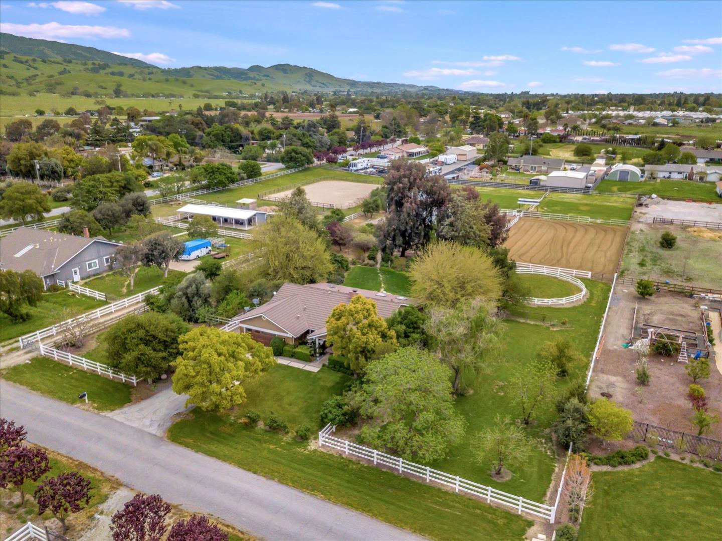 1660 Eberts Drive San Martin, CA 95046 - Photo 70 of 77 an aerial view of residential houses with outdoor space and river