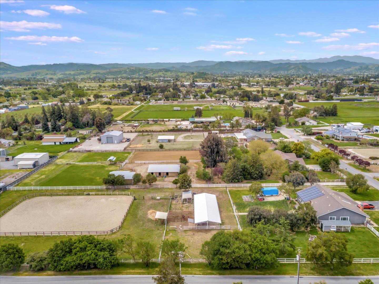 1660 Eberts Drive San Martin, CA 95046 - Photo 74 of 77 an aerial view of residential houses with outdoor space and city view