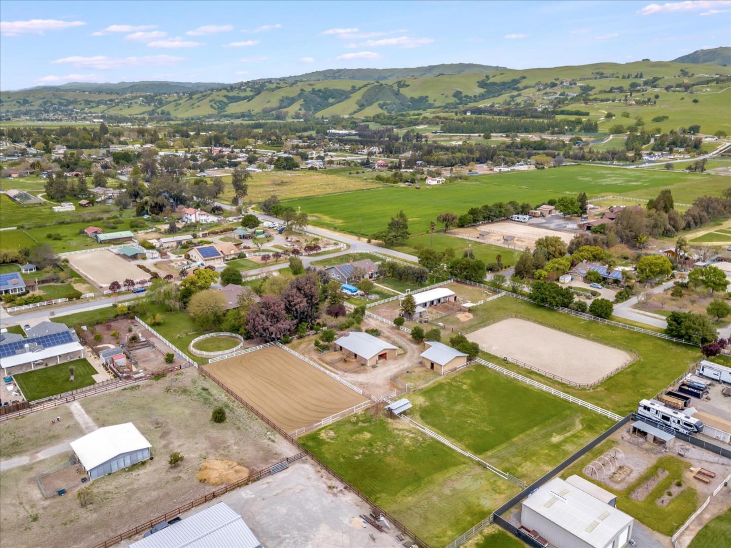 1660 Eberts Drive San Martin, CA 95046 - Photo 76 of 77 an aerial view of residential houses with outdoor space