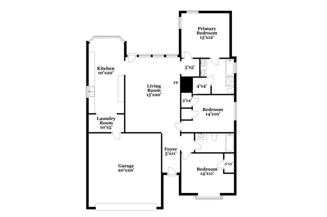 a picture of a floor plan