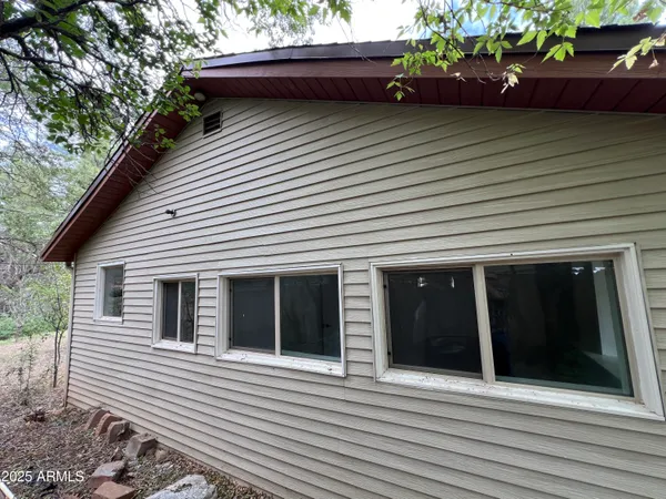 a view of a house with a balcony