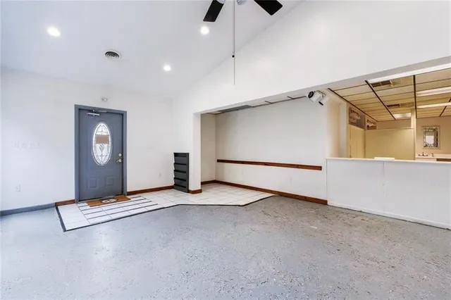 a view of an empty room