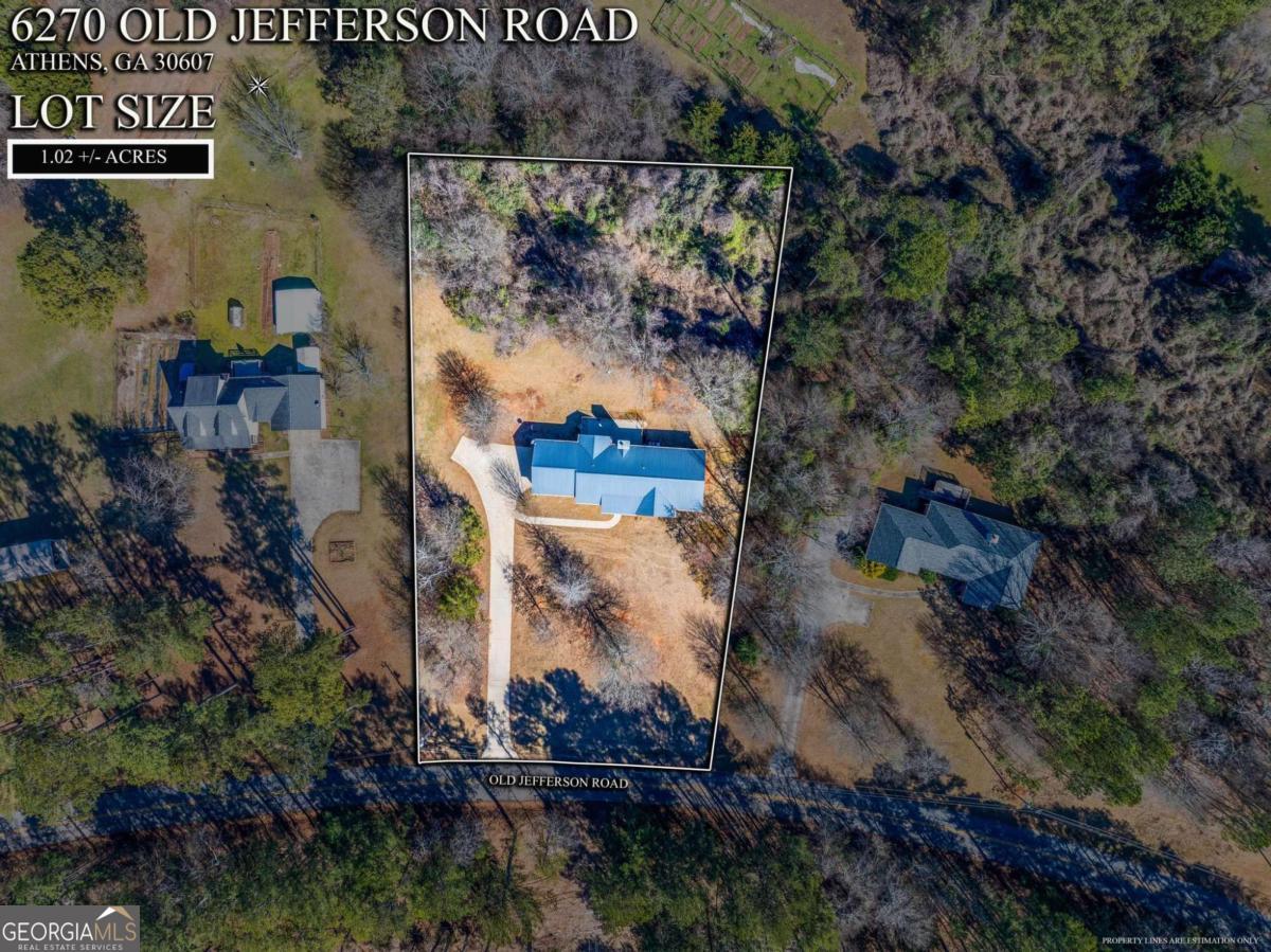 6270 Old Jefferson Road Athens, GA 30607 - Photo 30 of 33 an aerial view of residential house with outdoor space
