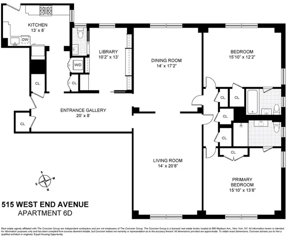 $2,495,000 | 515 West End Avenue, Unit 6D | Upper West Side