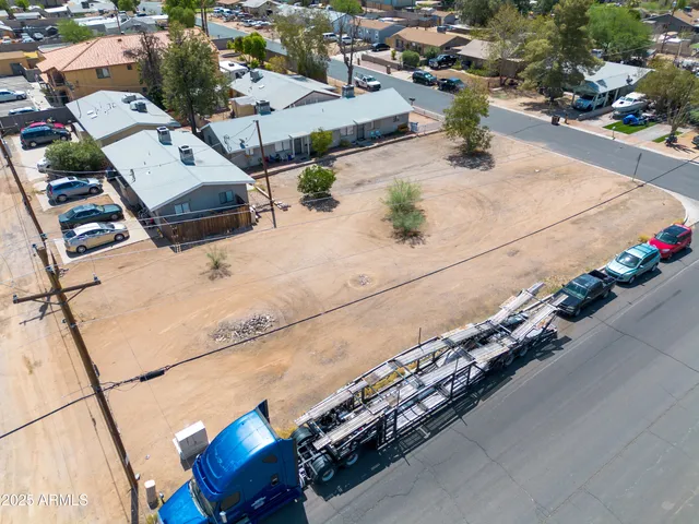 an aerial view of a city