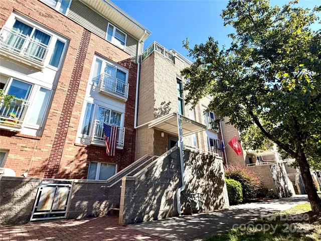 a front view of a building