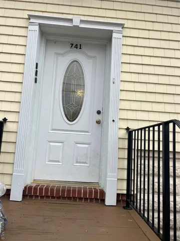 a front view of a house