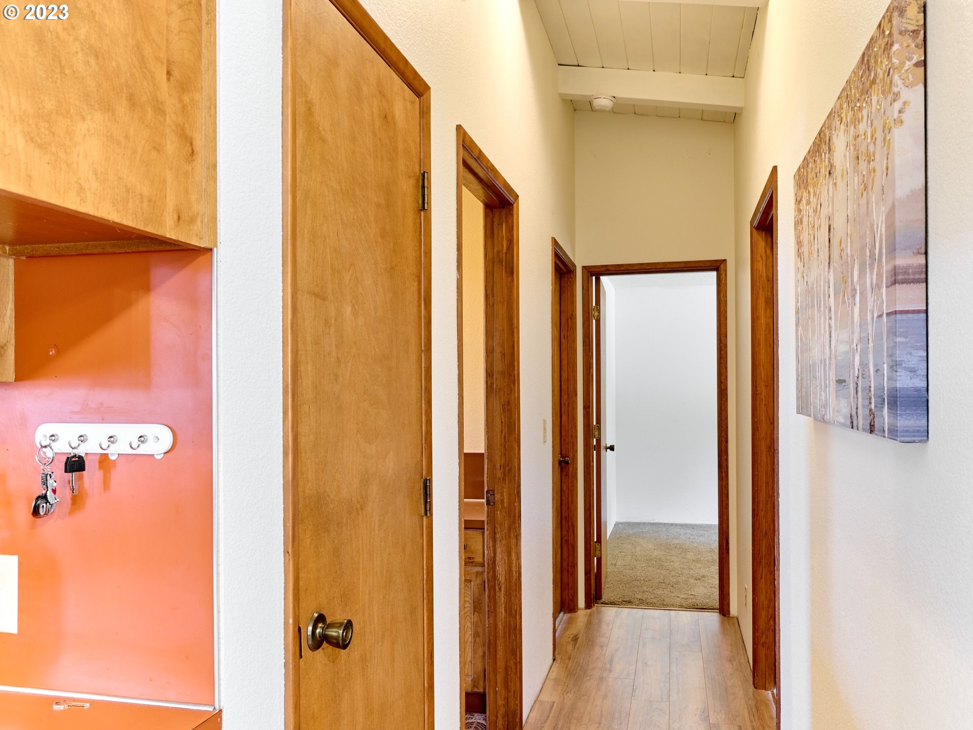 3661 Seminole Road Northeast Silverton, OR 97381 - Photo 23 of 48 a view of a bathroom from a hallway