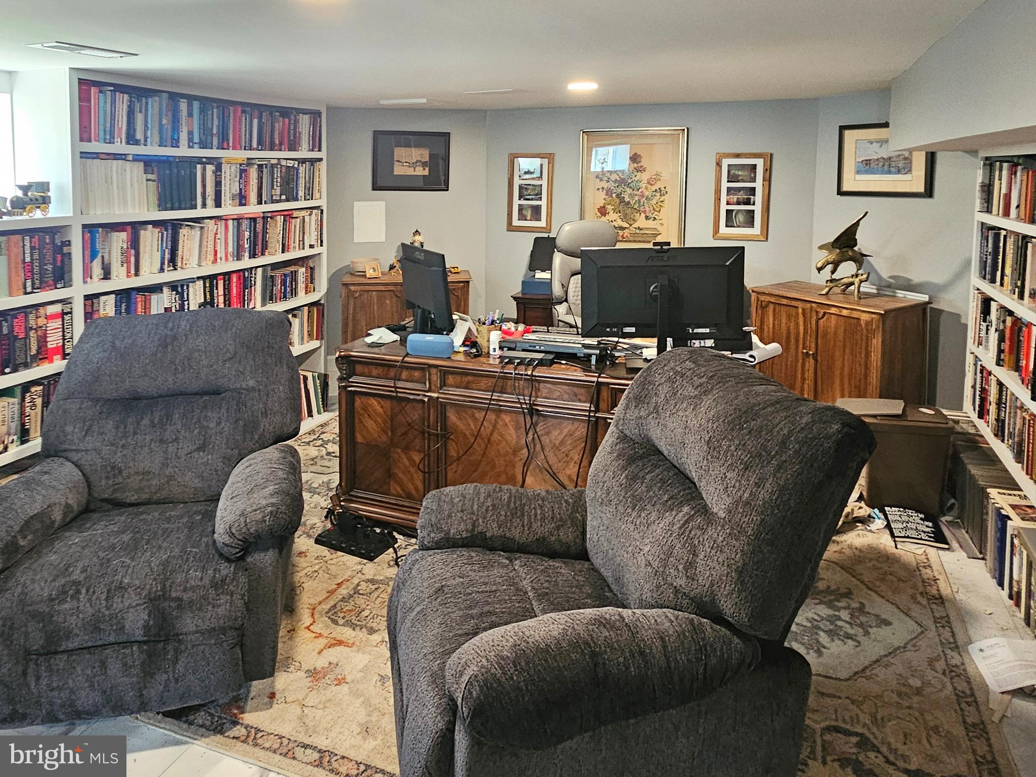 20 Blue Ridge Avenue Front Royal, VA 22630 - Photo 40 of 51 a living room with furniture or couch and a bookshelf