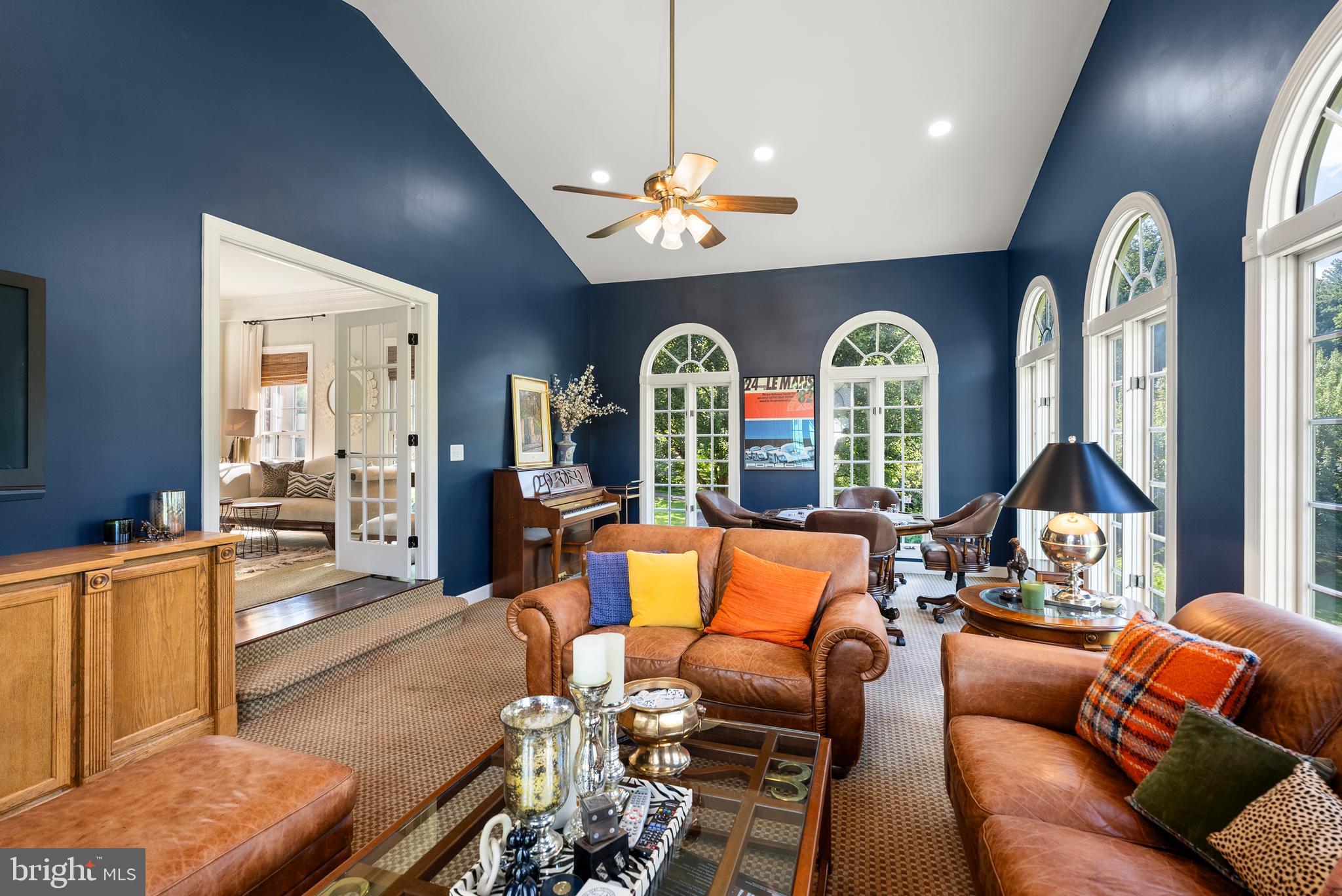 7 Redtree Lane Reisterstown, MD 21136 - Photo 13 of 56 a living room with furniture a chandelier and a wooden floor
