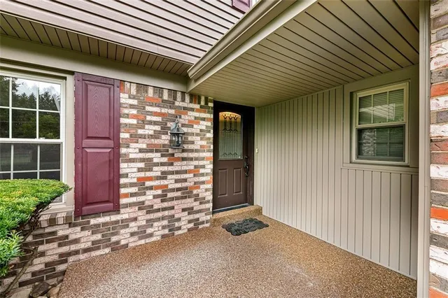 a front view of a house