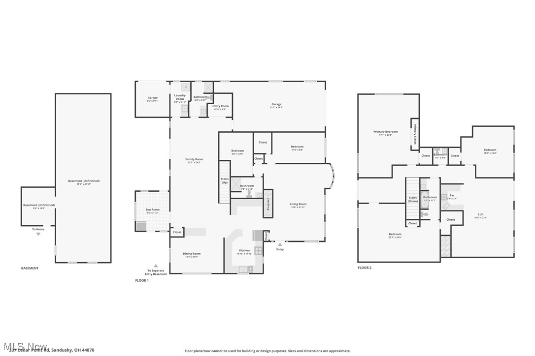 337 Cedar Point Road Sandusky, OH 44870 - Photo 50 of 50 View of home floor plan