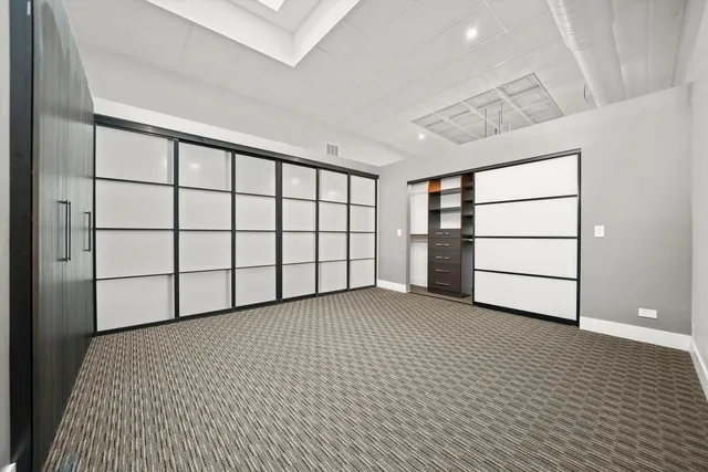 a view of a room with a empty space