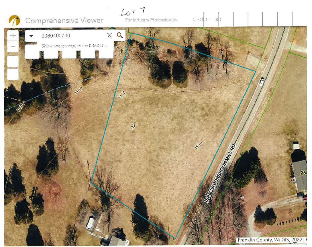 Lot 7 Bonbrook Mill Road Wirtz, VA 24184 - Photo 2 of 2 Lot 7 gis