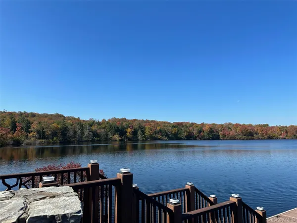 a view of a lake and outdoor space