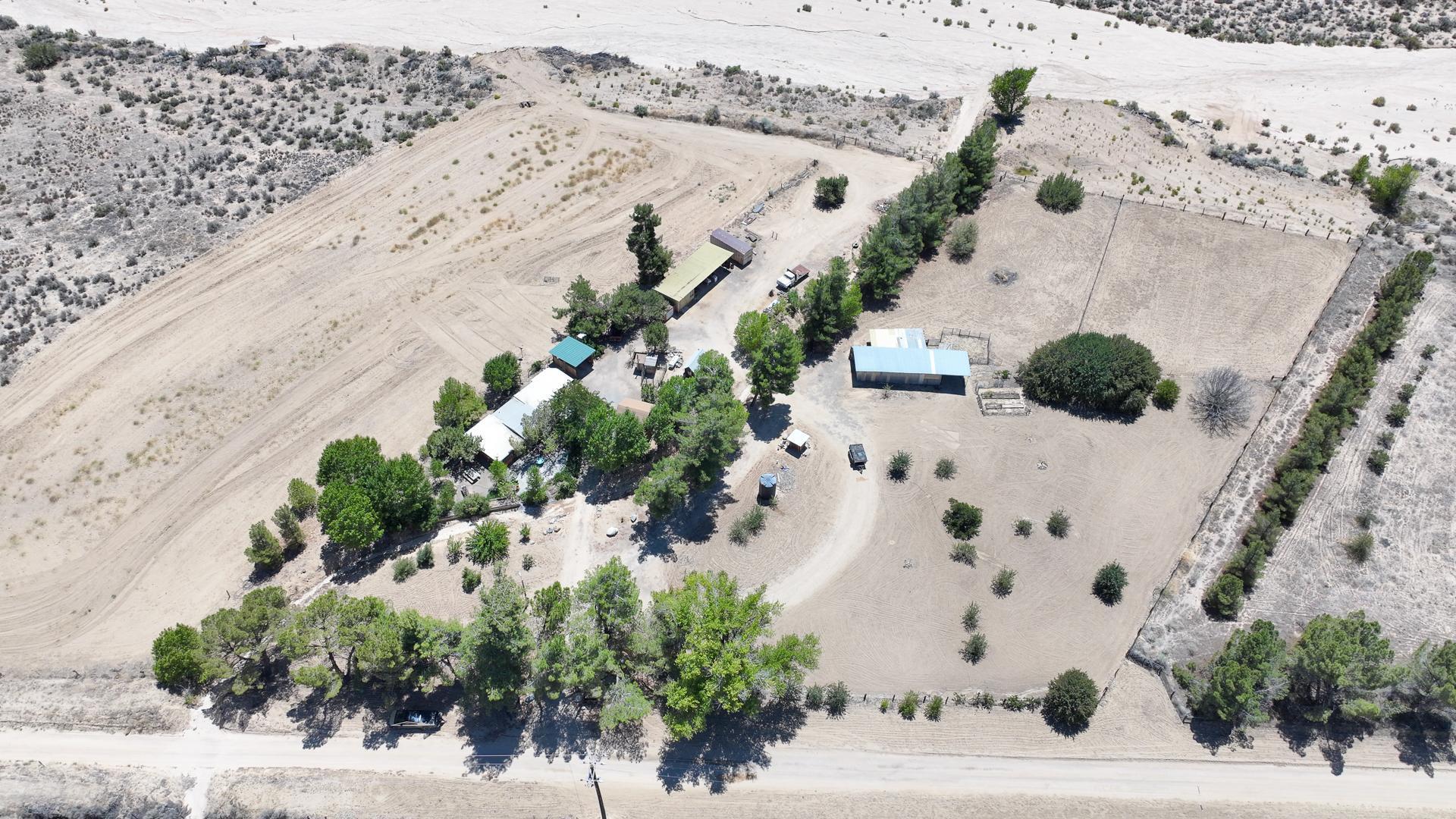 4160 Quatal Canyon Road Maricopa, CA 93252 - Photo 29 of 31 an aerial view of a house with a yard
