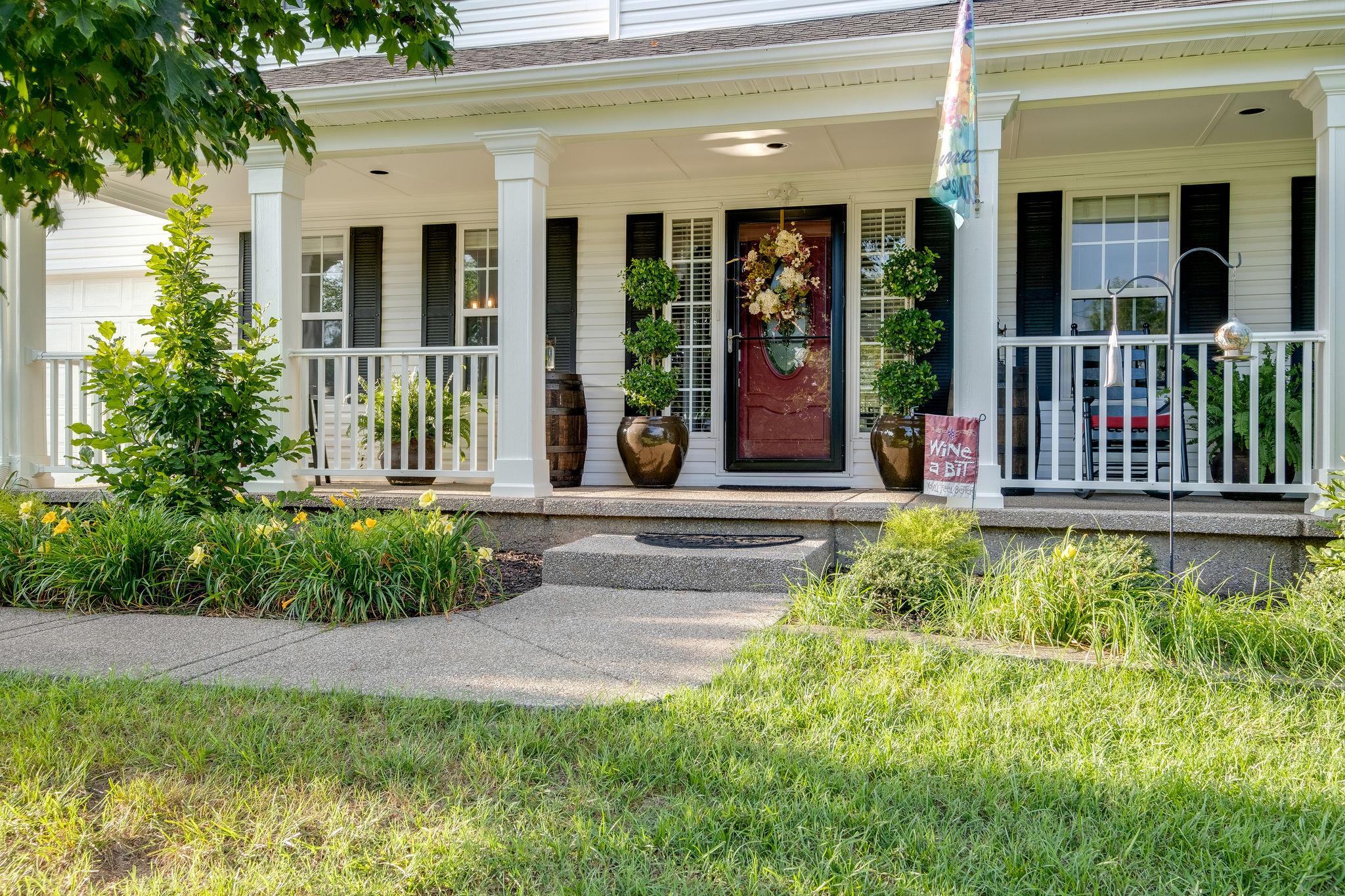 4524 South Carothers Road Franklin, TN 37064 - Photo 3 of 30 Enjoy sitting on your covered 'rocking chair' front porch, overlooking the beautiful Tennessee countryside. You will be treated to nature at its best...butterflies, song birds, bunnies and deer to mention a few.