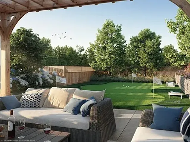 a view of a two couches in a patio