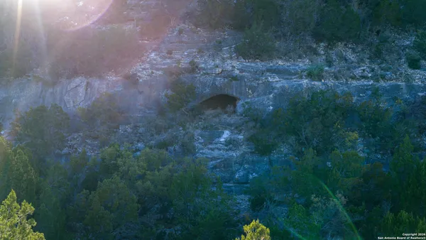 a view of a city and mountains