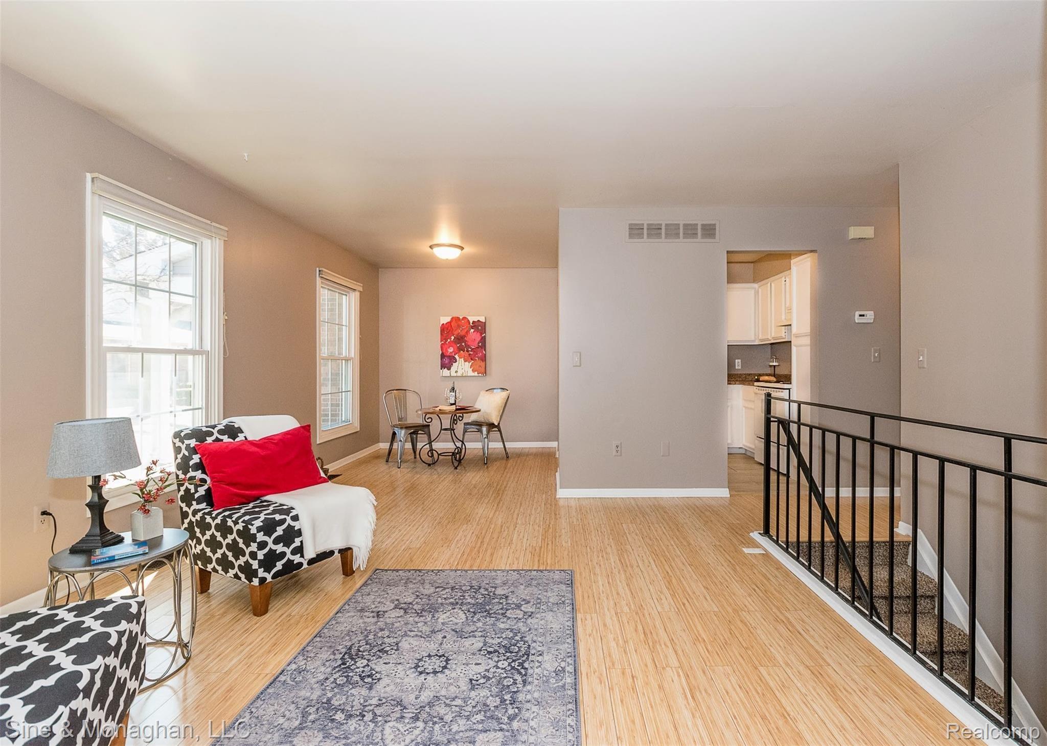 3533 Crooks Road Royal Oak, MI 48073 - Photo 2 of 19 Open living/dining w/ bamboo floors