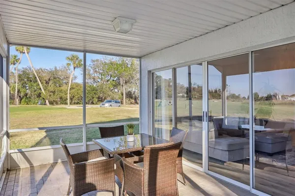 a outdoor space with chairs