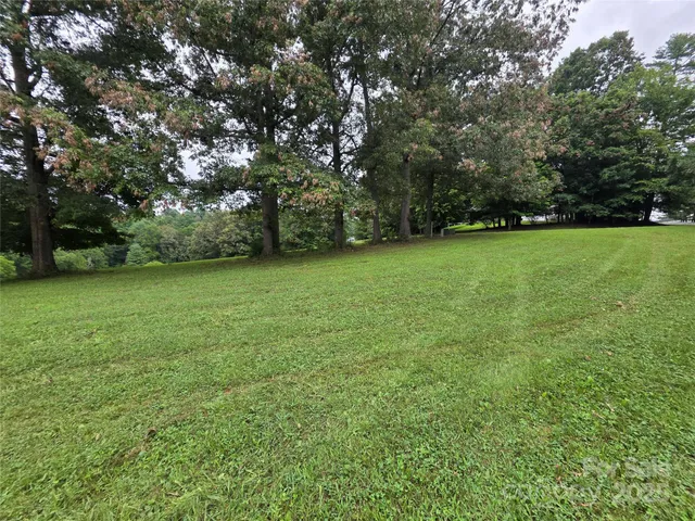 a view of a green yard