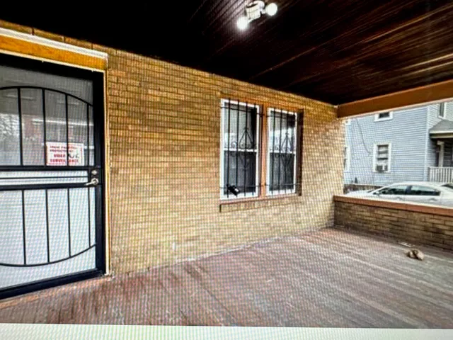 a view of outdoor space with seating area