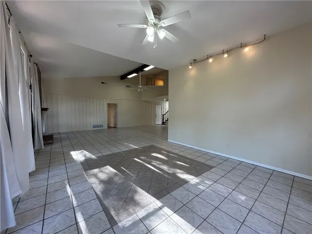 a view of a room with window