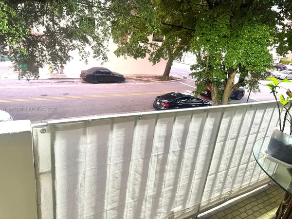 a view of a street view from a yard