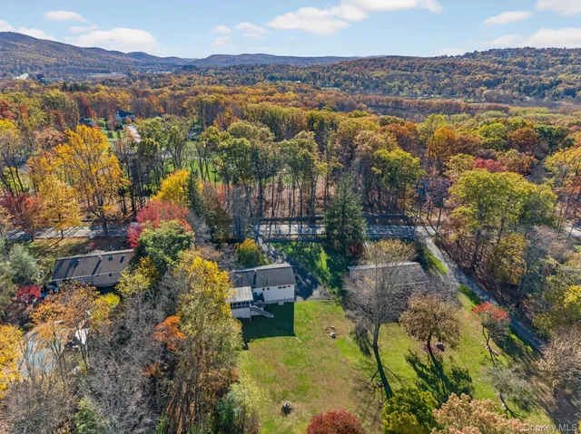 an aerial view of a city