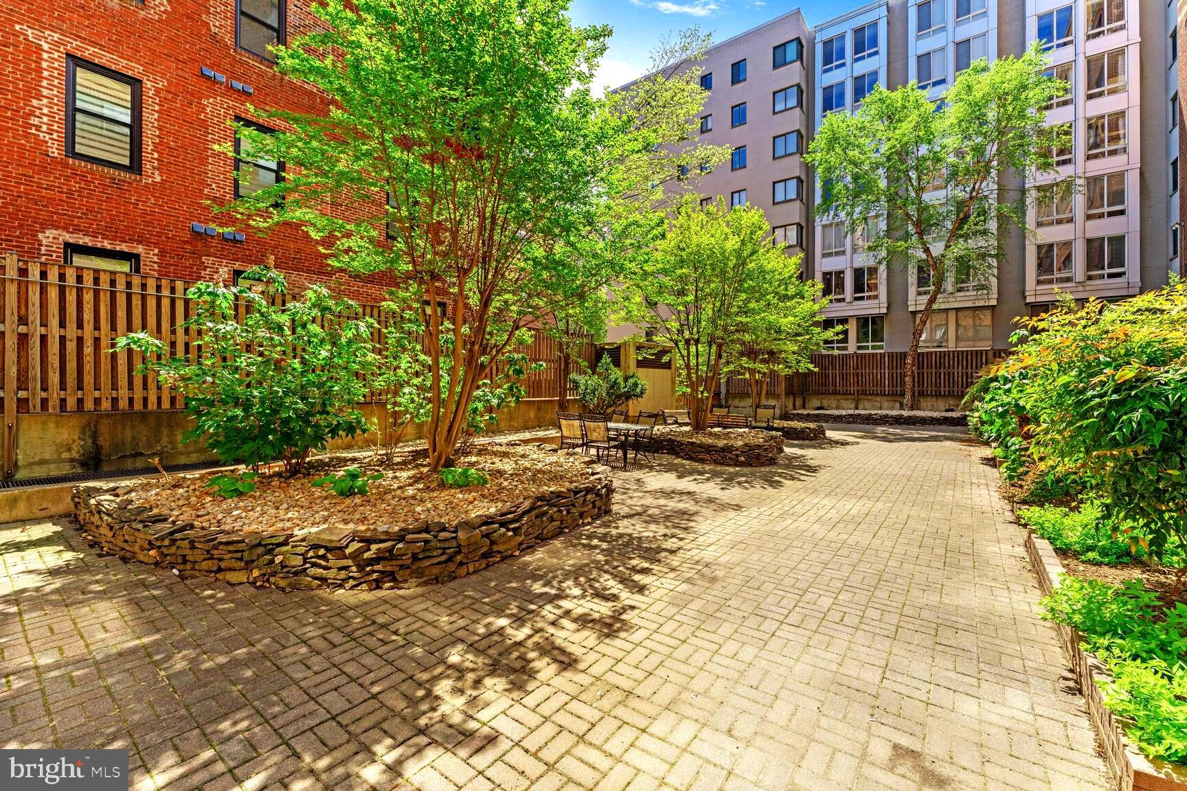 1245 13th Street Northwest, Unit 313 Washington, DC 20005 - Photo 23 of 33 Private Courtyard behind Logan Park
