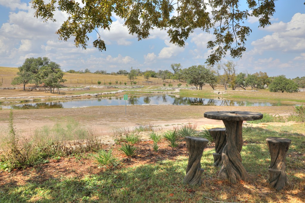 379 Inspiration Loop Comfort, TX 78013 - Photo 20 of 27 a view of a lake with a mountain in the background