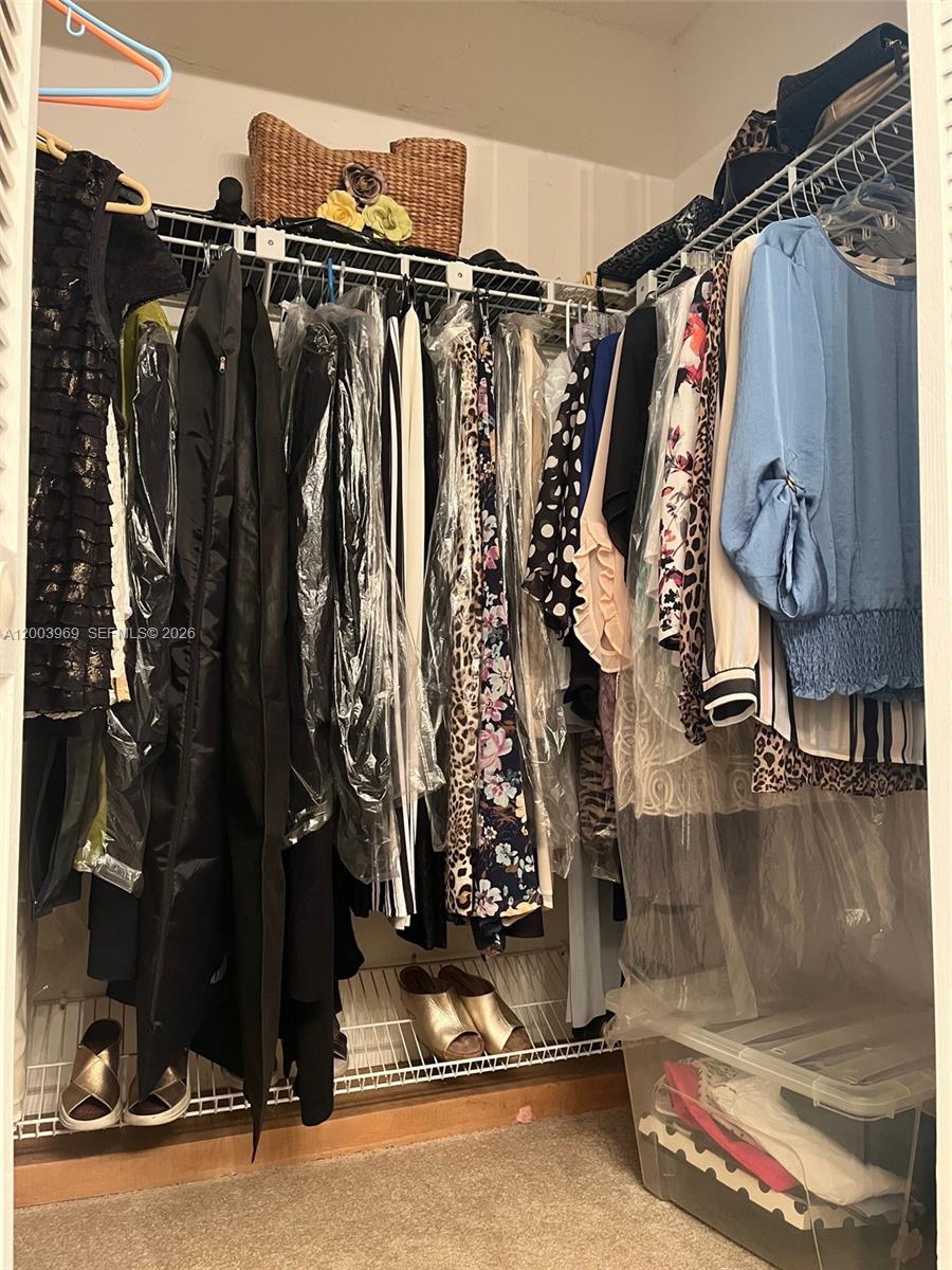 6061 Southwest 128th Court Miami, FL 33183 - Photo 12 of 16 a view of walk in closet with clothes and shoes
