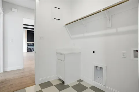 a view of a room with an ocean view