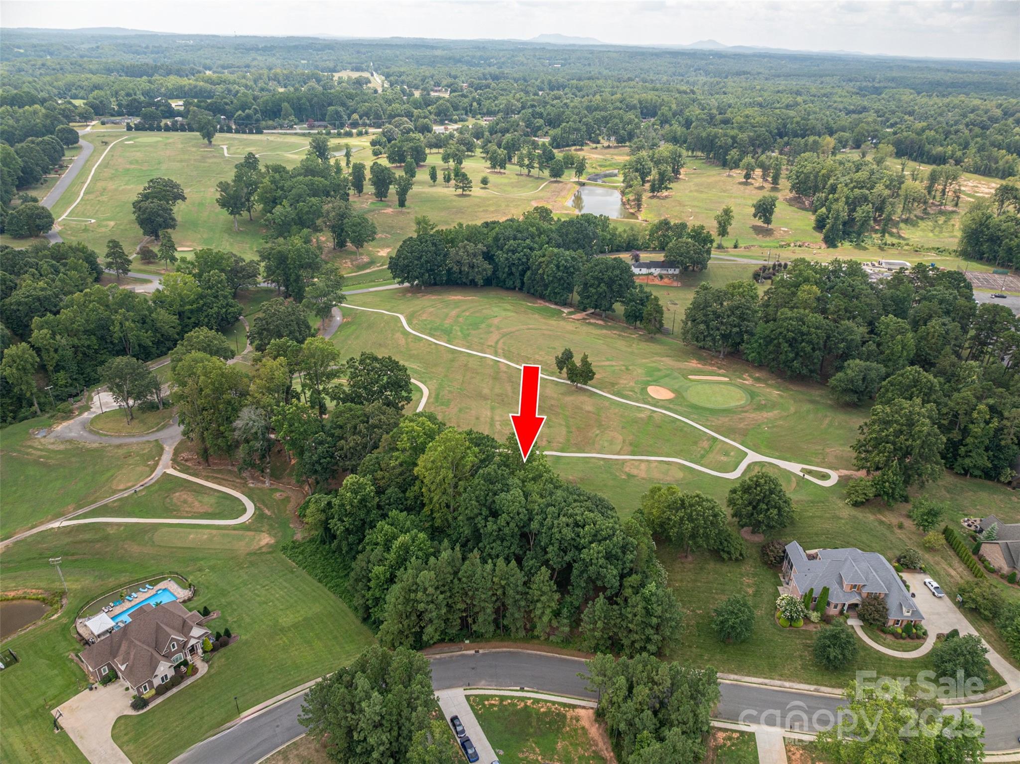 1008 Rocky Ridge Drive Cherryville, NC 28021 - Photo 22 of 22 an aerial view of residential houses with outdoor space and pool