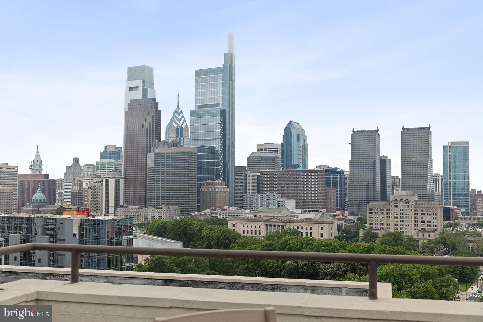 2201 Pennsylvania Avenue, Unit 1104 Philadelphia, PA 19130 - Photo 36 of 45 a view of a city with tall buildings
