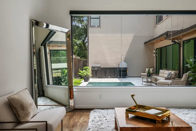 a room with furniture and a window