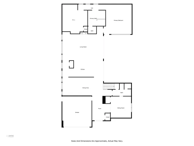 a picture of a floor plan
