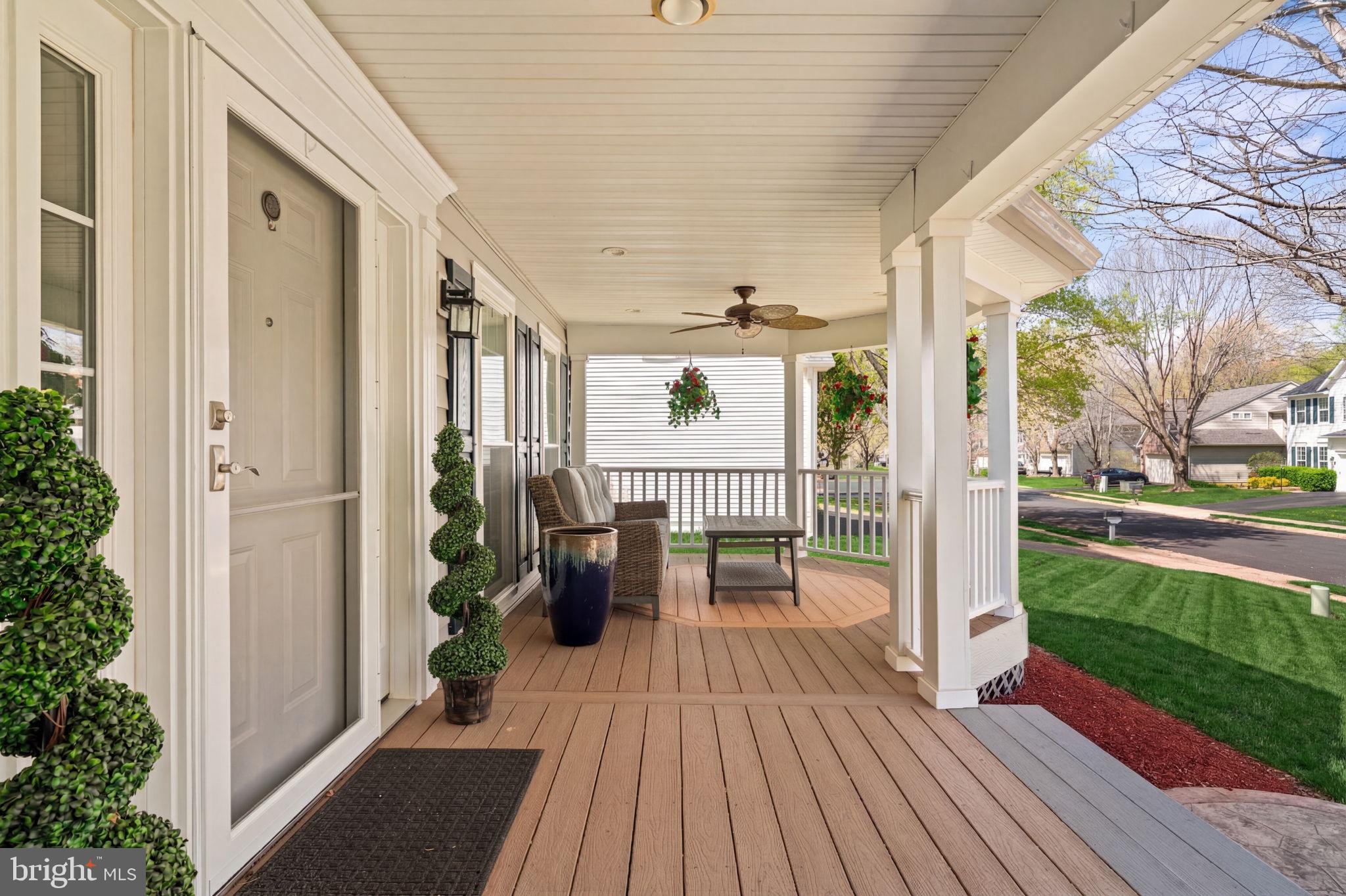 6472 Colonial Village Loop Manassas, VA 20112 - Photo 9 of 69 Trex porch with ceiling fans and recessed lights