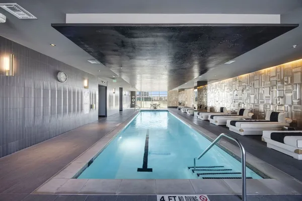 a view of a gym machines in center