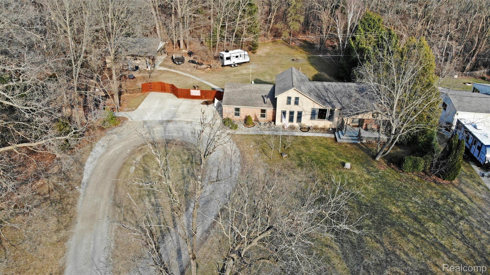 1085 Bird Road Ortonville, MI 48462 - Photo 6 of 79 6) Aerial Front.jpg