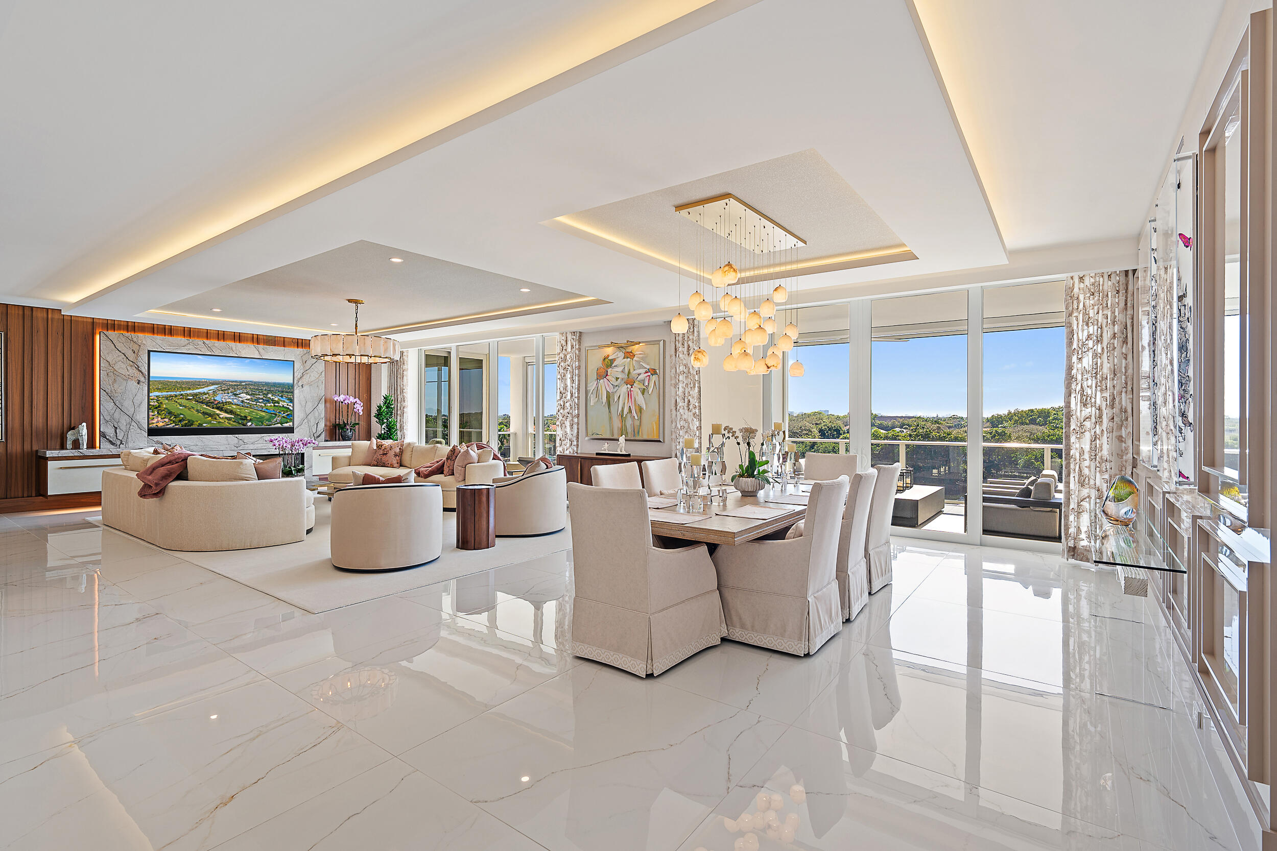 2720 Donald Ross Road, Unit 505 Palm Beach Gardens, FL 33410 - Photo 4 of 43 a living room with furniture and a large window