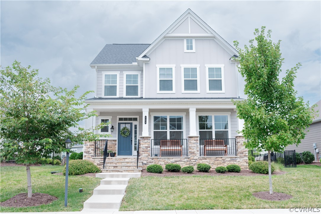 704 Vaughan Road Ashland, VA 23005 - Photo 3 of 19 Gorgeous Front with Stone Finish