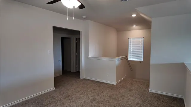 a view of a livingroom with a chandelier