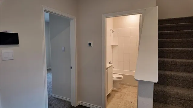 a bathroom with a toilet